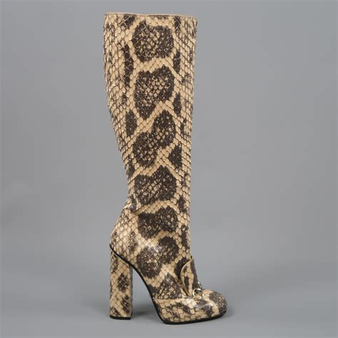 gucci knee high boots men|Gucci snakeskin boots.